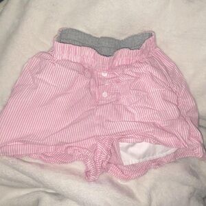 Pink Striped Shorts